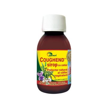 Coughend sirop cu zahar, 100ml, Ayurmed