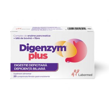 Digenzym Plus, 20 comprimate, Labormed