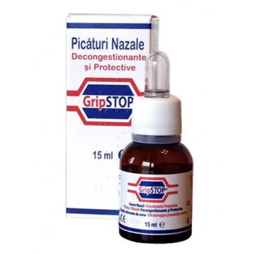 GripStop picaturi nazale, 15 ml, Plantamed