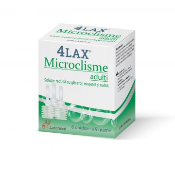 Microclisme pentru adulti 4Lax, 6 unidoze, Labormed