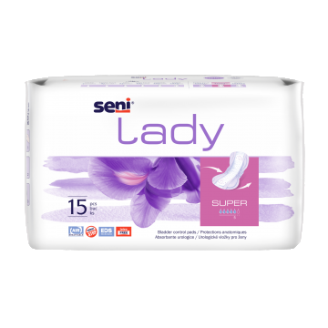 Absorbante pentru incontinenta urinara Lady Super, 15 bucati, Seni