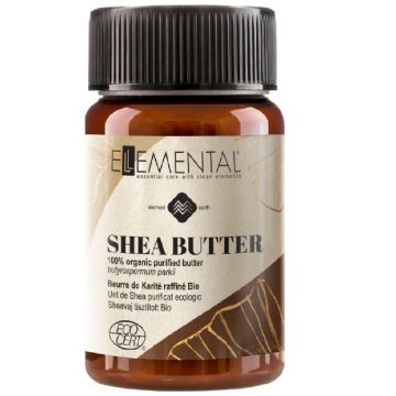 Unt de shea nerafinat ecocert, 100ml, Ellemental