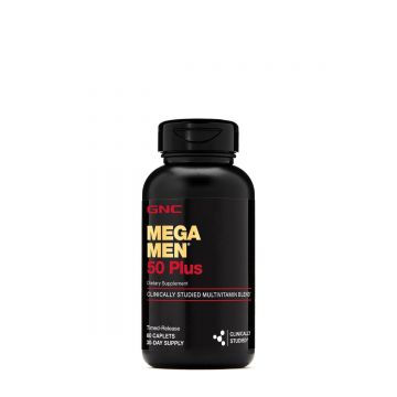 Complex de Multivitamine pentru barbati Mega Men® 50 Plus, 60 tablete, GNC