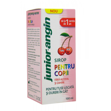 Junior - Angin Sirop pentru copii 100 ml