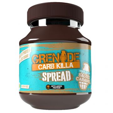 Crema proteica tartinabila cu aroma de Caramel Sarat Carb Killa, 360g, Grenade