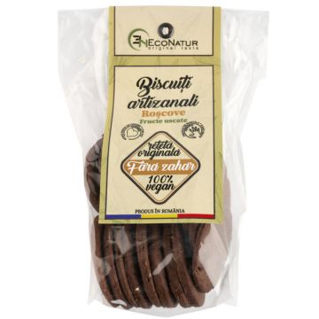 Biscuiti artizanali cu roscove si fructe uscate fara zahar, 150g, EcoNatur