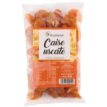 Caise uscate fara samburi, 250g, EcoNatur