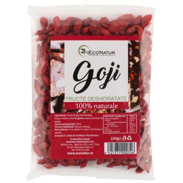 Fructe uscate goji, 100g, EcoNatur