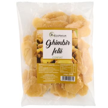 Ghimbir confiat, 250g, EcoNatur