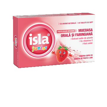 Isla junior aroma de capsuni, 20 tablete, Engelhard Arzneimittel