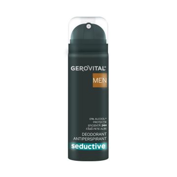 Deodorant antiperspirant Gerovital Men Seductive (Concentratie: Deo Spray, Gramaj: 150 ml)