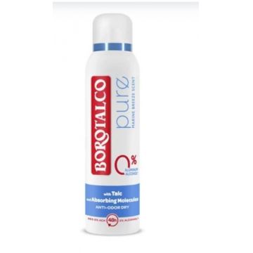 Deodorant Borotalco Pure Natural (Concentratie: Deo Spray, Gramaj: 150 ml)