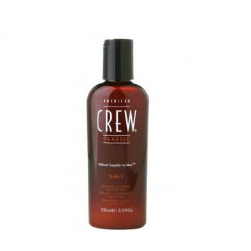 Sampon, balsam si gel de dus American Crew 3-In-1 (Concentratie: Sampon, Gramaj: 100 ml)