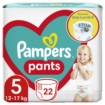 Scutece Active Baby Pants 12-17 kg, Marimea 5, 22 bucati, Pampers