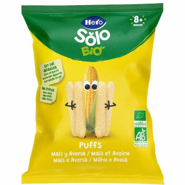 Snack eco cu ovaz si porumb Solo +8 luni, 25g, Hero Baby