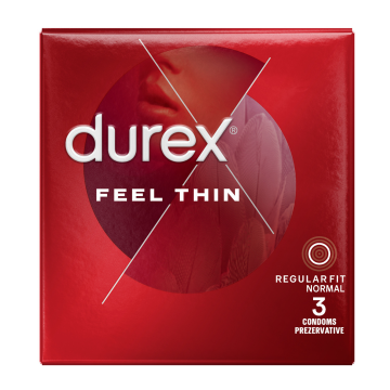 Prezervative Feel Thin, 3 bucati, Durex