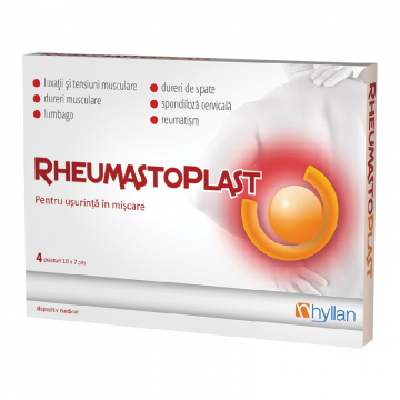 RheumastoPlast, 10*7cm, 4 plasturi, Hyllan