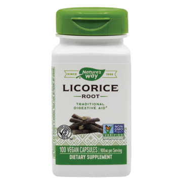 Secom Licorice (Lemn dulce) 450mg, 100 capsule vegetale