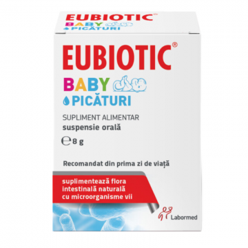 Eubiotic Baby Picaturi, 8 g, Labormed