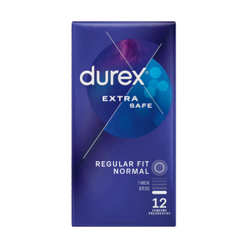 Prezervative Extra Safe, 12 bucati, Durex