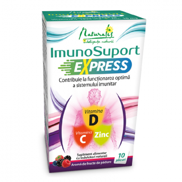 ImunoSuport Express, fructe de padure, 10 plicuri, Naturalis