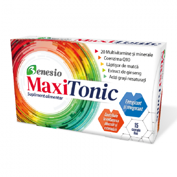 MaxiTonic, 15 capsule moi, Benesio