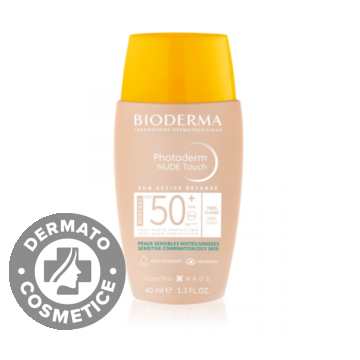 Fluid Nude Touch Mineral pentru ten foarte deschis cu SPF50+ Photoderm, 40ml, Bioderma