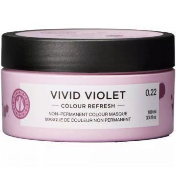 Masca pentru par Colour Refresh Vivid Violet, 100ml, Maria Nila