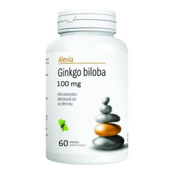 Alevia Ginkgo Biloba 100mg - 60 comprimate