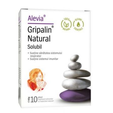 Alevia Gripalin Natural Solubil - 10 plicuri