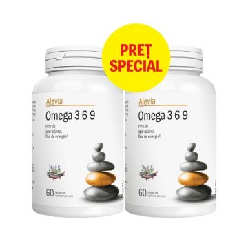 Alevia Omega 3-6-9 - 60 capsule moi (pachet promo 1+1 la pret special)