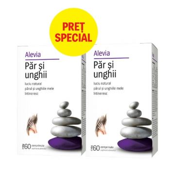 Alevia Par si unghii - 60 comprimate (pachet promo 1+1 la pret special)