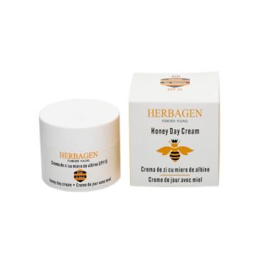 Herbagen Crema de zi cu miere de albine Bio SPF15 - 50 grame