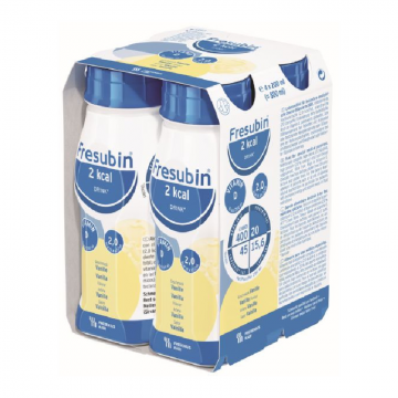 Fresubin 2 Kcal drink vanilie, 4 flacoane EasyBottle, 200ml