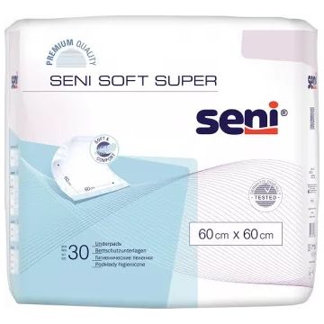 Protectie pentur pat Soft Bed Pads 60cm x 60cm, 30 bucati, Seni