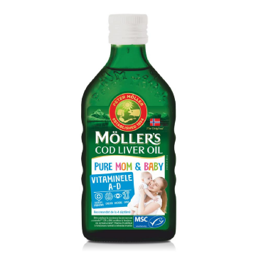 Cod Liver Oil Pure Mom & Baby, 250ml, Moller's