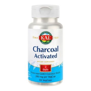 Secom Charcoal Activated (Carbune medicinal) 280mg- 50 capsule