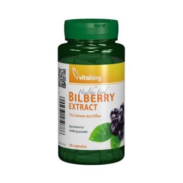 Vitaking Extract de afin negru 470mg (Bilberry) - 90 capsule