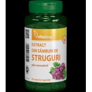 Vitaking Extract din samburi de struguri cu resveratrol - 90 capsule vegetale