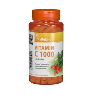 Vitaking Vitamina C 1000mg macese - 100 comprimate