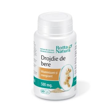 Rotta Natura Drojdie de bere 500mg - 60 capsule