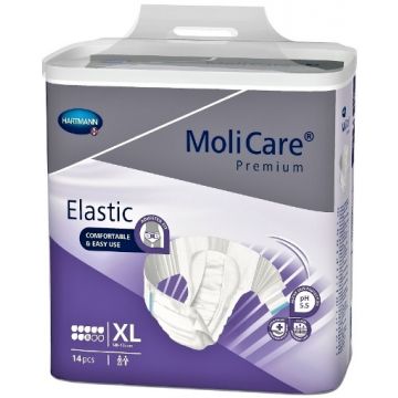 Hartmann MoliCare Premium Elastic XL cu 8 picaturi - 14 bucati