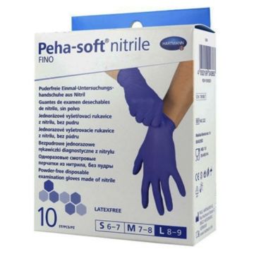 Hartmann Peha-Soft manusi din nitril Fino L - 10 bucati