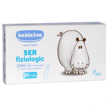 Ser fiziologic Bebicina, 20 doze x 5ml, Omega Pharma