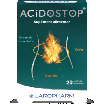 Acidostop - 20 comprimate masticabile Laropharm