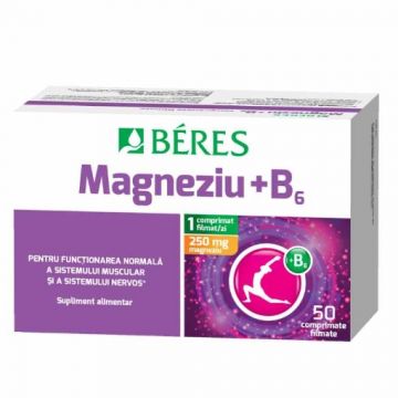 Beres Magneziu + vitamina B6 - 50 comprimate filmate