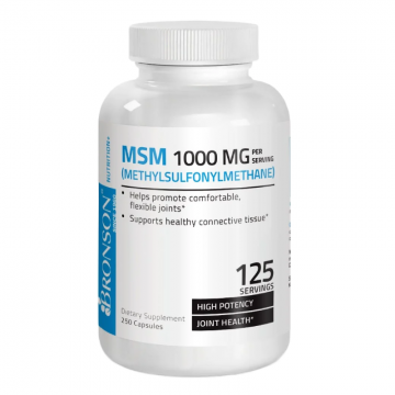 MSM, 1000 mg, 250 capsule, Bronson Laboratories