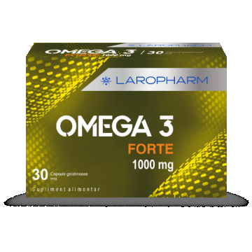 Omega-3 Forte 1000mg - 30 capsule gelatinoase moi Laropharm