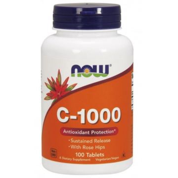 Now Vitamin C-1000 with Rose Hips 100 tabs