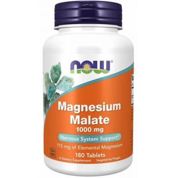 Now Magnesium Malate 1000mg 180 tablets